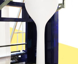 Extruder of polyethylene for process production of plastic bags